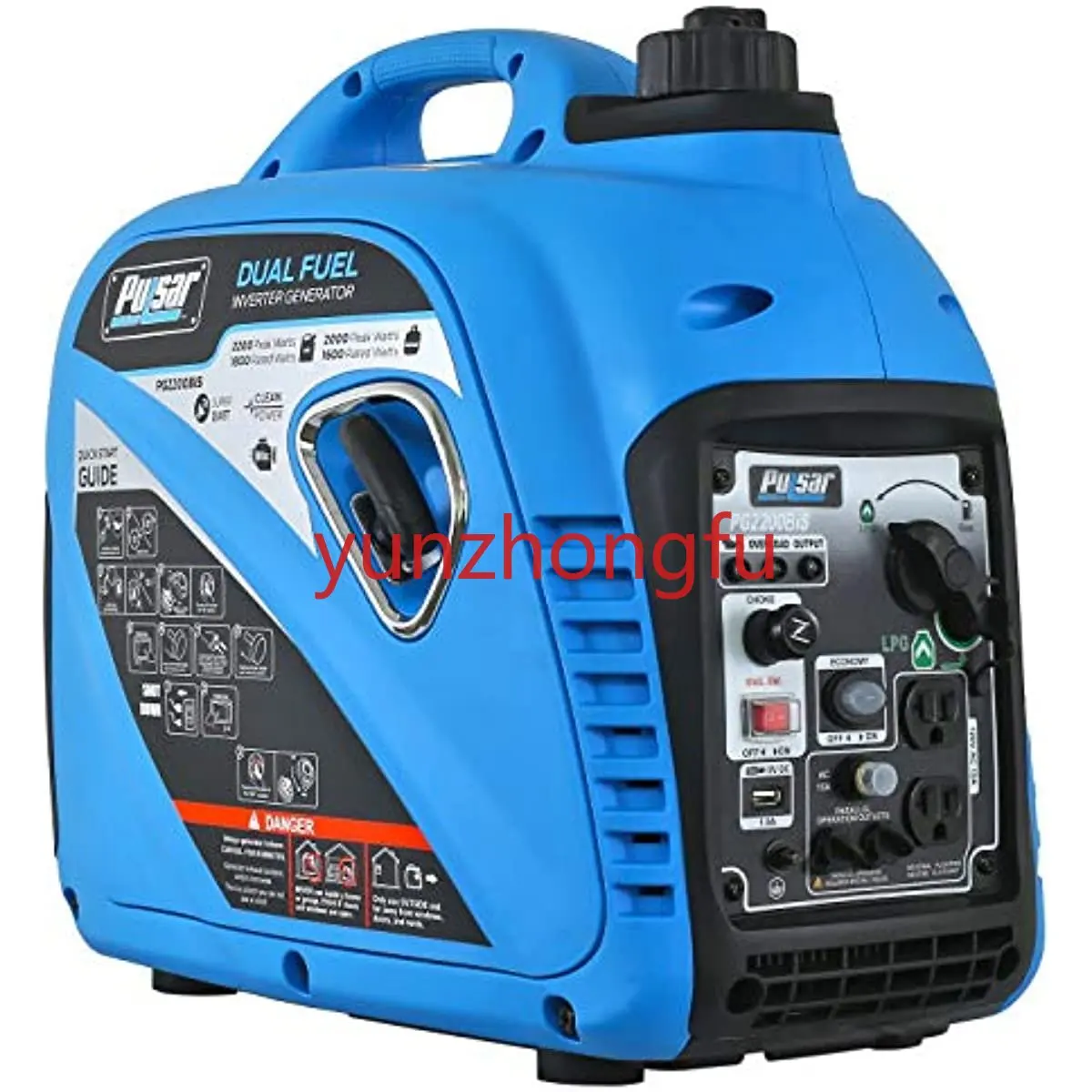 

2,200W Portable Dual Fuel Quiet Inverter Generator with USB Outlet & Parallel Capability, CARB Compliant, PG2200BiS