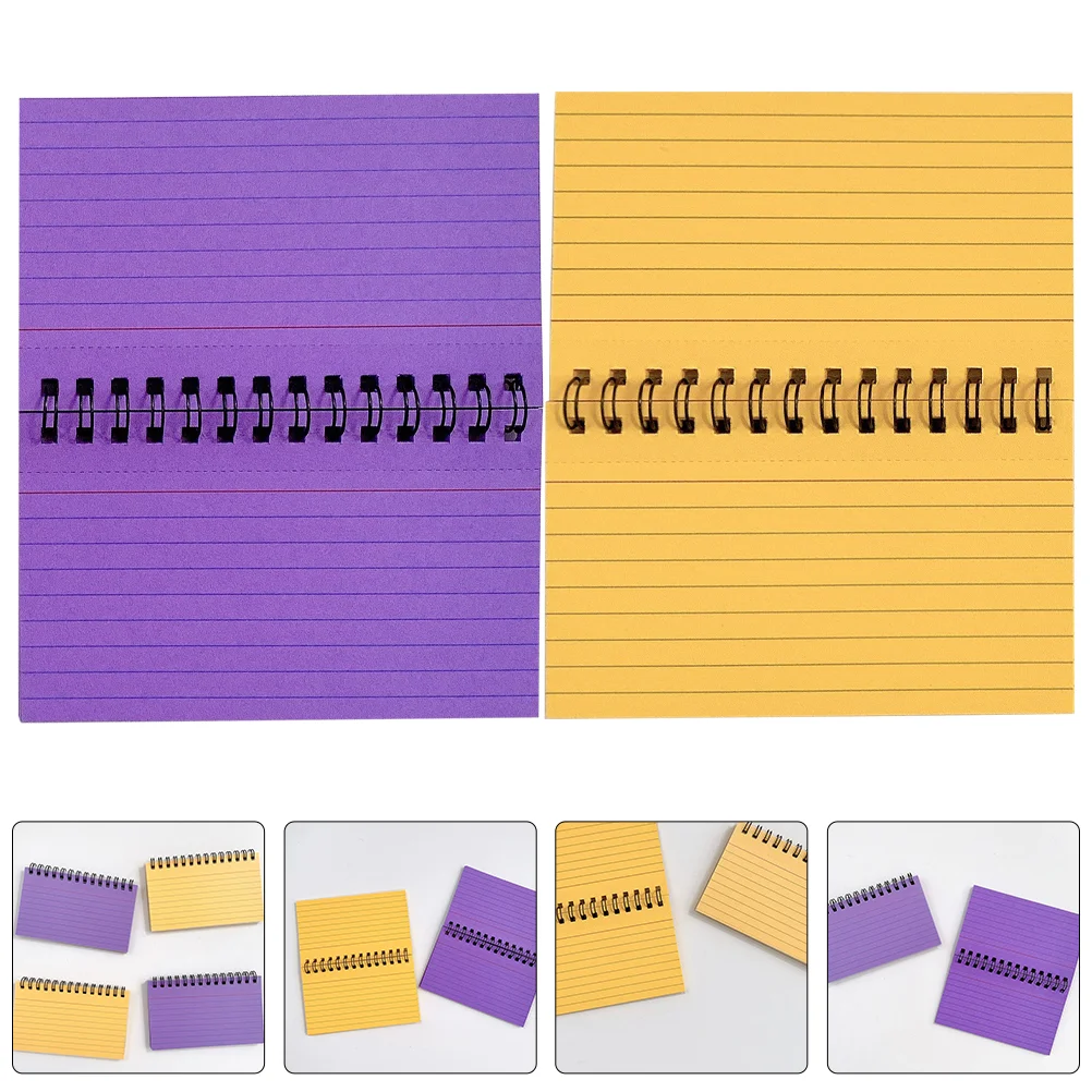 

2 Pcs Notebook Do List Portable Memo Pads Planning Simple Small Notebooks Paper Decorative Student