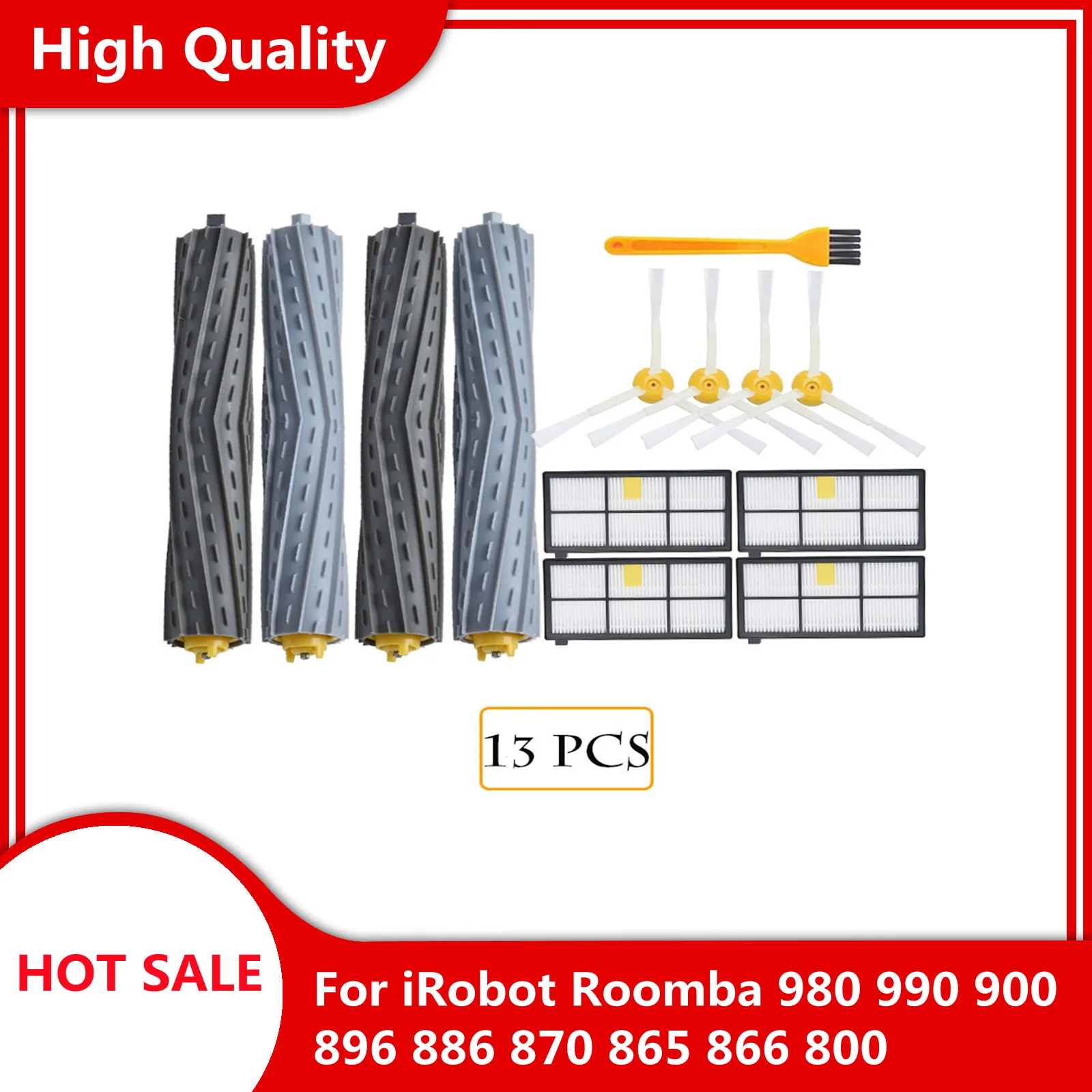 Kit Di Parti Di Ricambio Per Spazzole Filtri Hepa Per Irobot Roomba 980 990 900 896 886 870 865 866 800 Kit Di Accessori