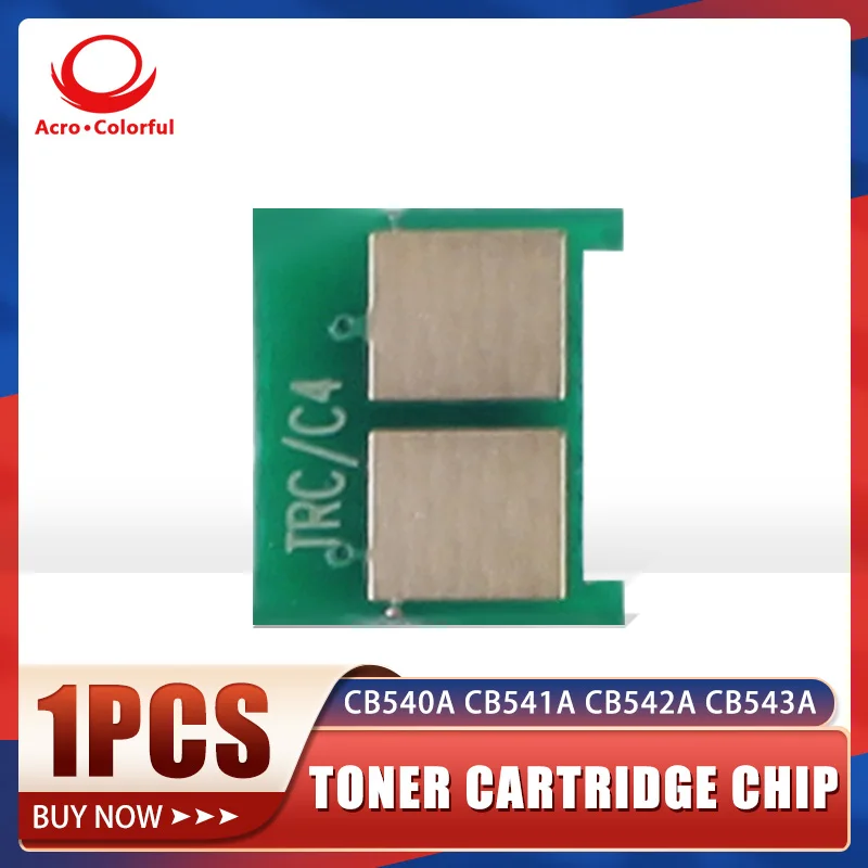 Совместимый чип CB540A CB541A CB542A CB543A для картриджа HP CP1215 CP1515 CP1518 CM1300 CM1312 - купить по