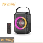 Портативный Bluetooth-динамик W-KING T9, беспроводной сабвуфер высокой мощности, цветной музыкальный динамик с RGB-подсветкой