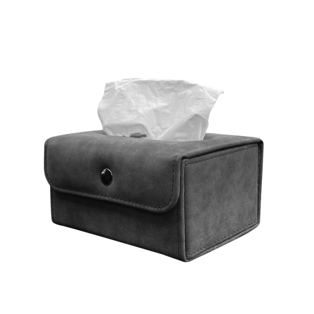 

Interior Accessories Auto Interior Storage Leather Toilet Paper Holder Seat Back Tissue Box Case Napkin Container Organizer