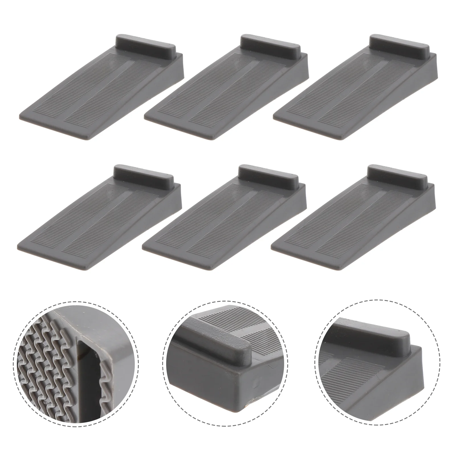

6 Pcs Silicone Door Stopper Decorating Tools Non Skid Home Heavy Bedroom Wedge Silica Gel Office
