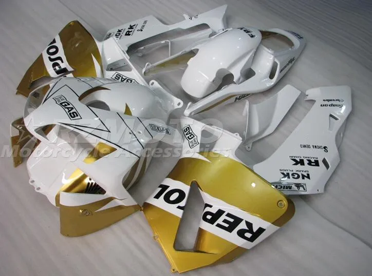 

Style New ABS Motorcycle Fairings Kits Fit For HONDA CBR600RR F5 2003 2004 03 04 Bodywork Set Golden White
