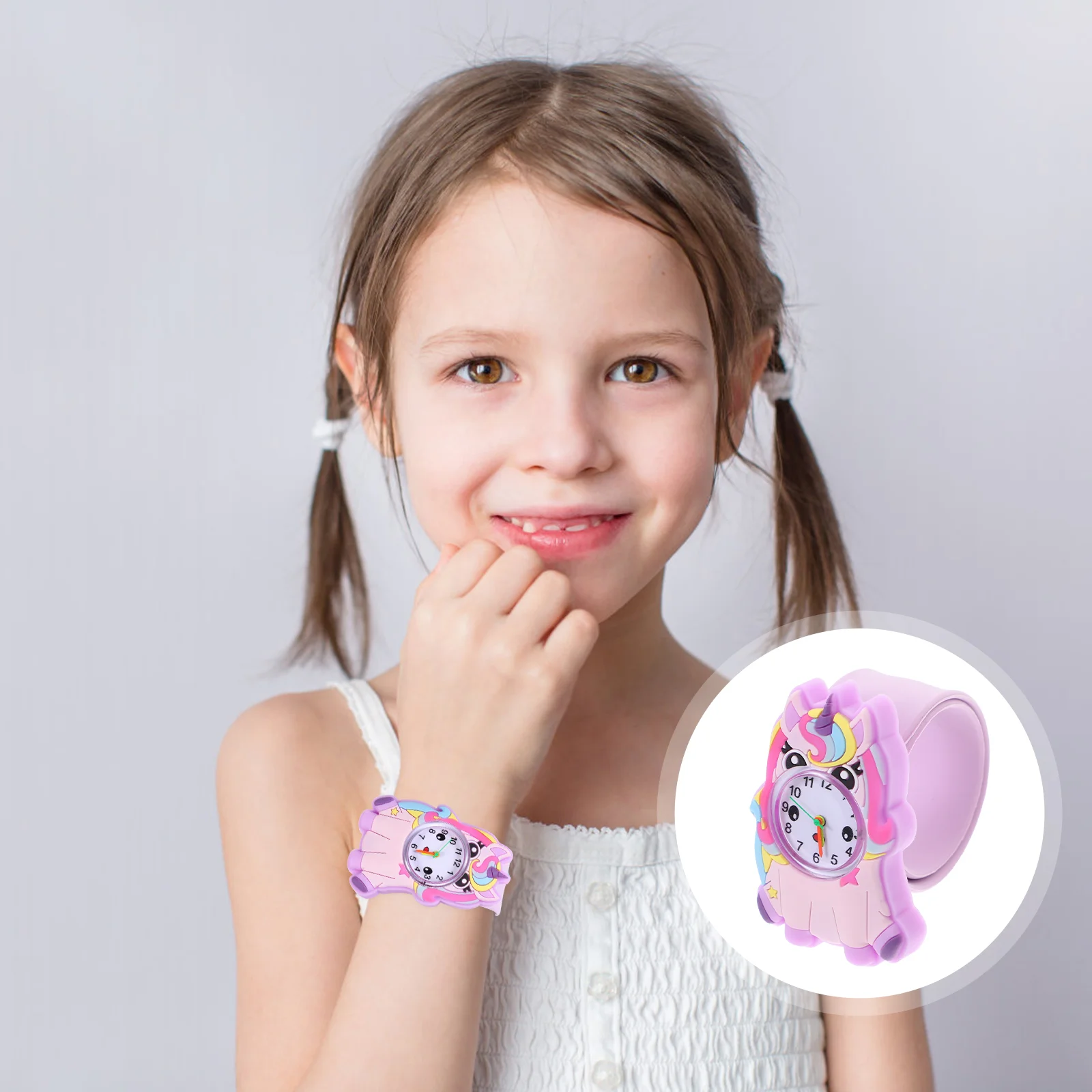 

Watch Slap Kids Watches Bracelet Silicone Children Cartoon Girls Band Wrist Ages Time Animal Strap Toy Bracelets Teacher Bands