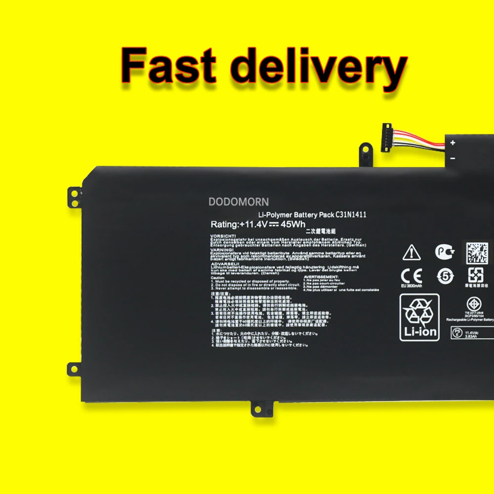 C31N1411 для ASUS ZenBook UX305 UX305F UX305FA UX305C UX305CA U305 U305FA U305UA U305C U305CA U305L U305LA Series Аккумулятор