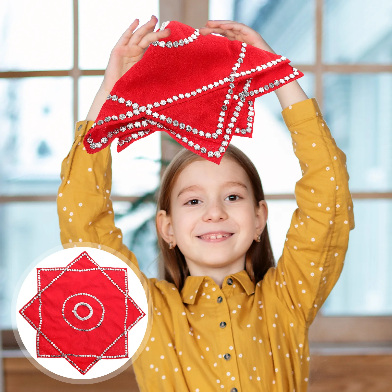 Танцевальный носовой платок шарфы для жонглирования танцевальные игры шелковые