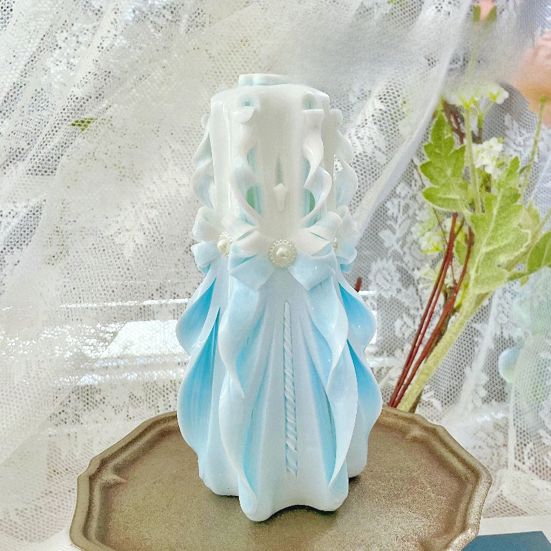 Свеча ручной работы размер 19 см подарок на день рождения праздничное атмосферное