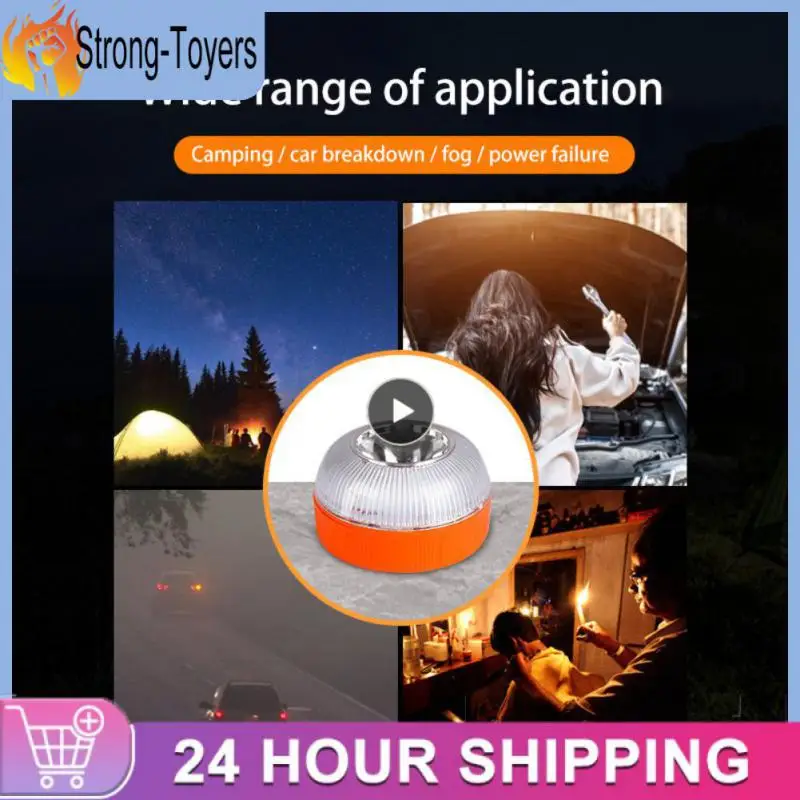 

Flash Beacon Led Flashing Warning Light Magnetic Car Emergency Help Road Accident Lamp Safety Accessory Car Emergency Light V16