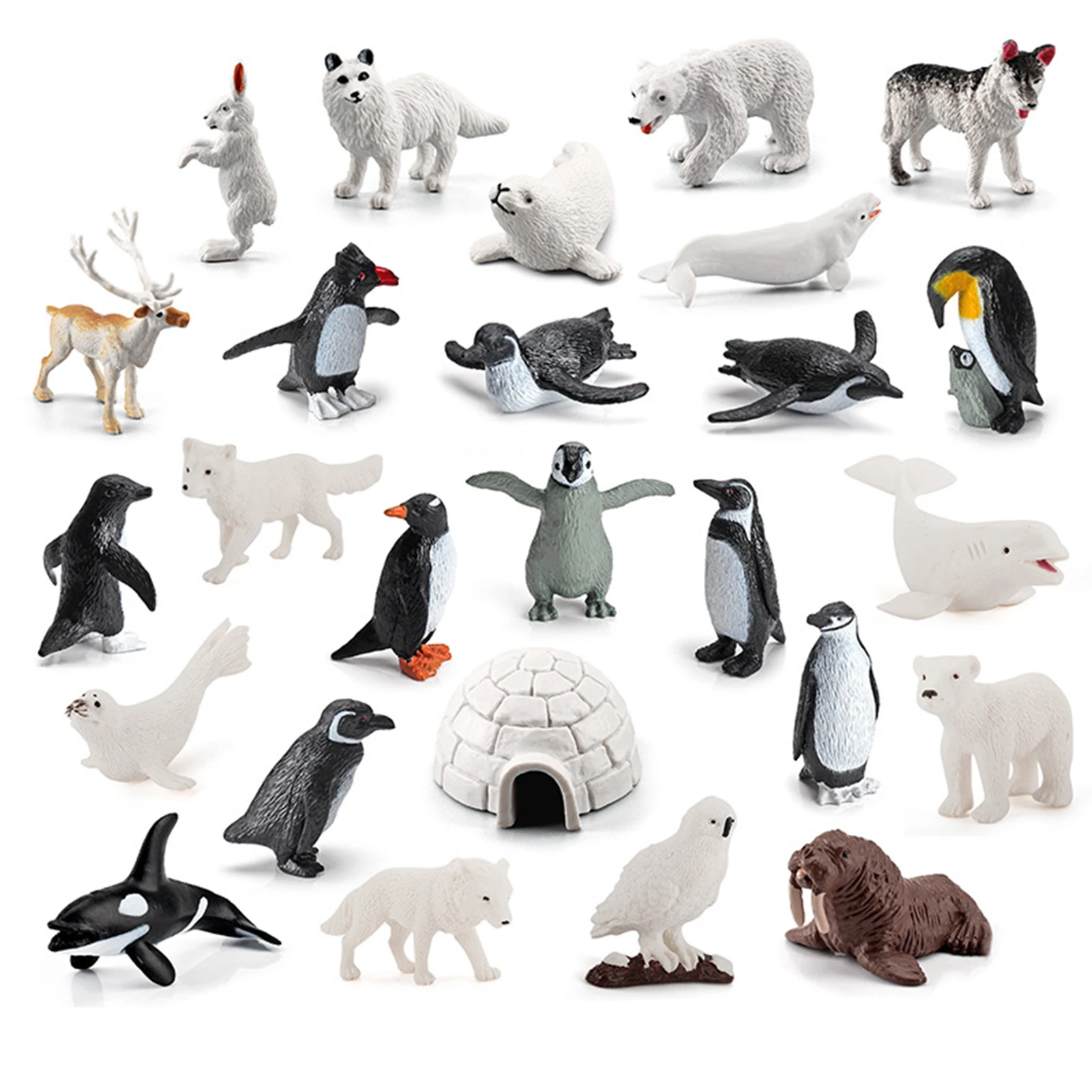 

Arctic Animals Toys Small Ocean Animal Figurine Set With Whales Arctic Animal Arctic Animal Bear Arctic Kids Diorama Birthday