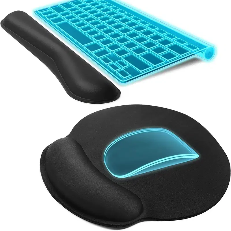 

LY Mouse Pad, With Wrist Support, Comfortable Keyboard Wrist Rest, Keyboard Memory Foam Wrist Pad, Mouse Pad Set, Convenient For