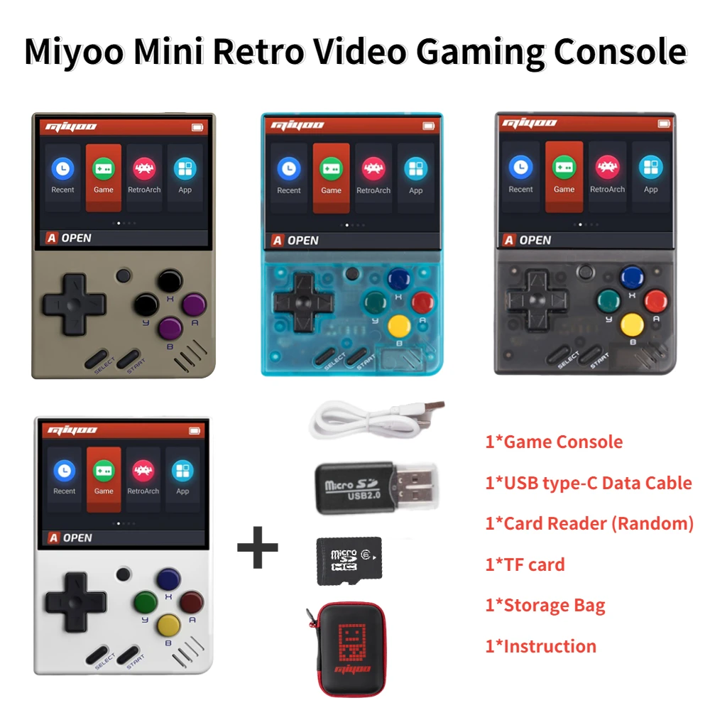 

Мини-Консоль игровая портативная, 25000 игр, IPS экран 2,8 дюйма
