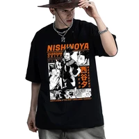 anime haikyuu nishinoya yuu classic t shirt mens and womens japanes comics emanga academy style teen tee shirt short sleeve