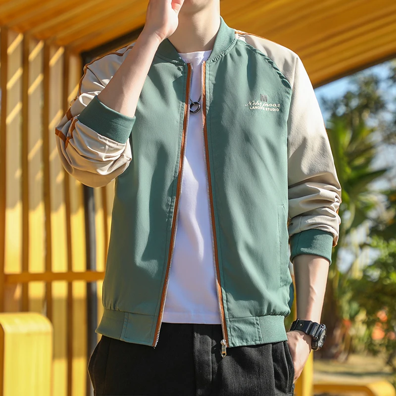 

2023 Spring Men Casual Fashion Slim Bomber Jackets Fashion Men Overcoat New Baseball Jackets Men's Jackets Top Male Clothing 3XL