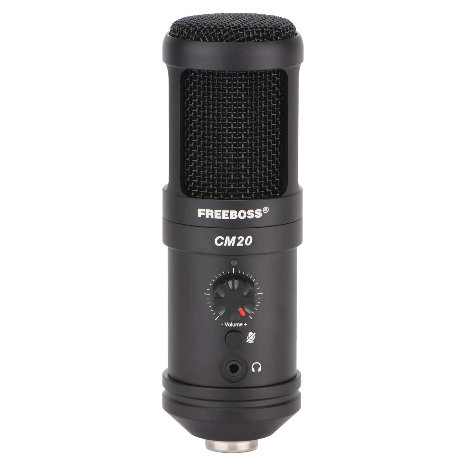 

Freeboss CM20 16bit 48KHz Mute Low Noise Metal Body DV 5V Monitor Recording Chat USB PS4 Computer Mobile Condenser Microphone