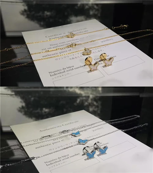 Женский комплект из колье и серёг серебра 100% пробы | Украшения аксессуары