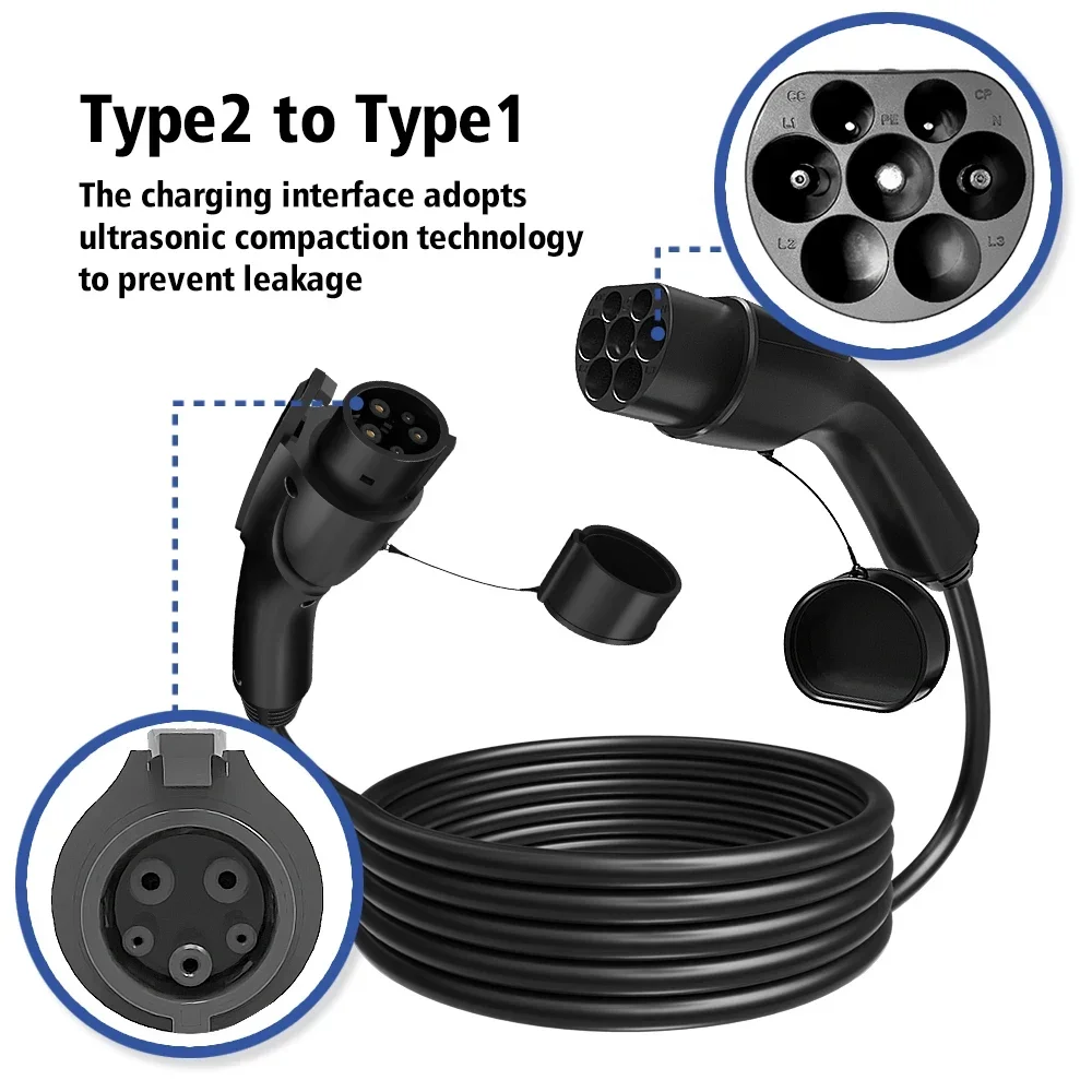 Lonlink PortableEV Зарядный кабель типа 2 для 1 32A 7 кВт электромобиль гибридные автомобили