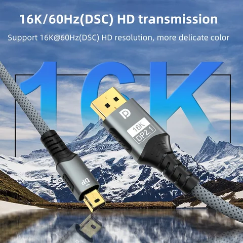 FDBRO Кабель Mini DP — DisplayPort 8K