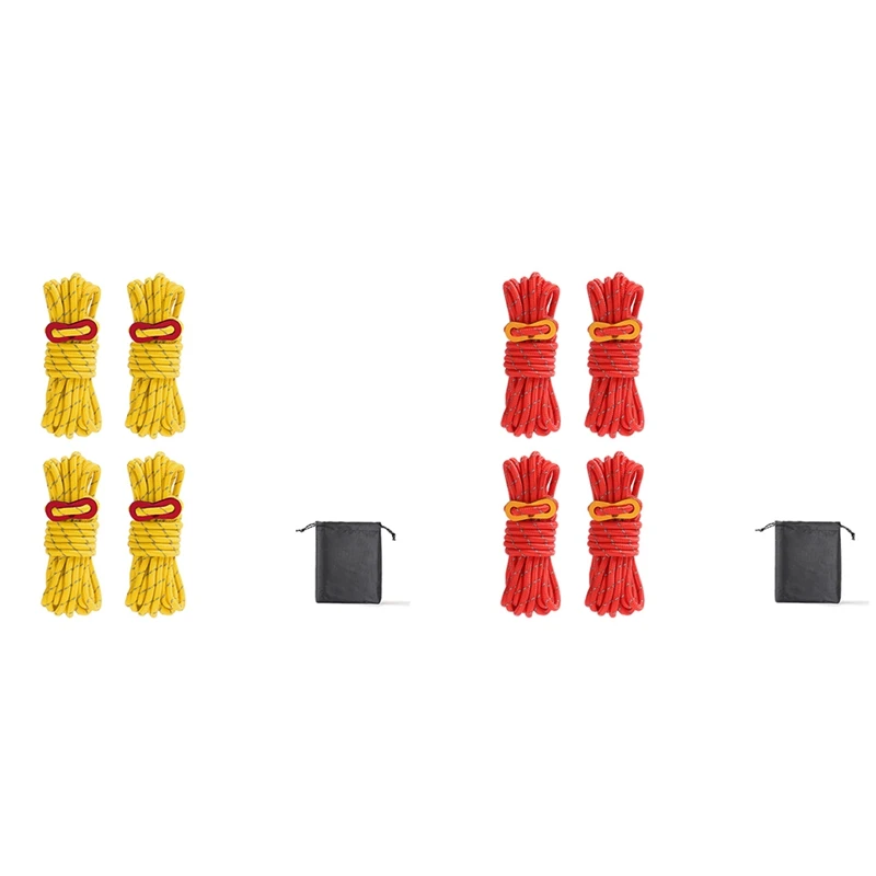 

ELOS-4Pcs Multifunction Tent Rope Tent Accessories Outdoor Sports Camping Hiking 400Cm Durable Rope