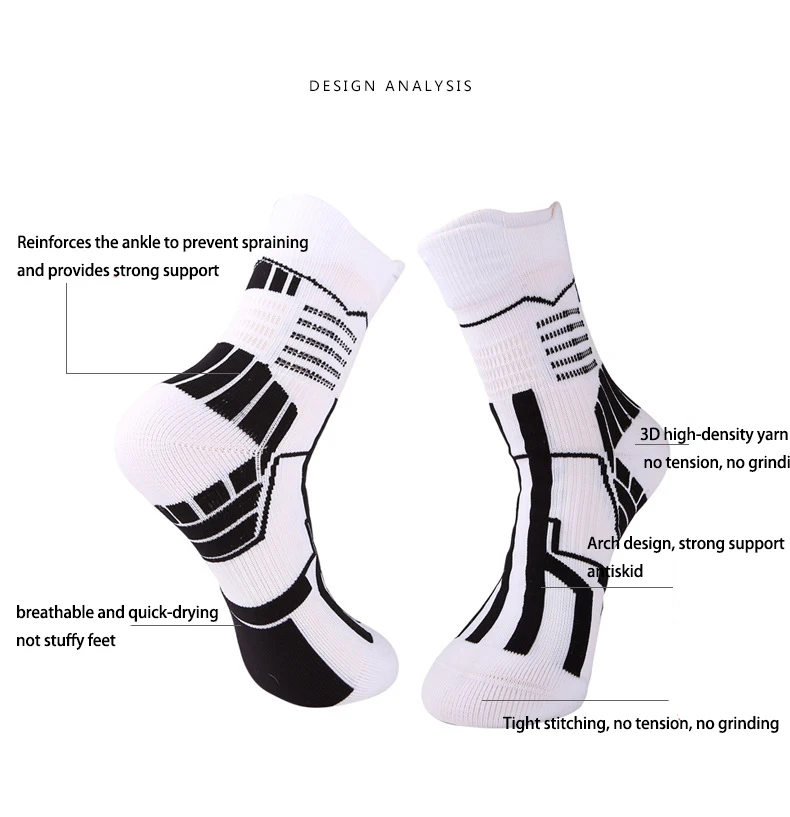 Sport Sock Elite Basketball Socks Padded Towel Bottom Socks Outdoor Sports Soccer  Woman Cycling Socks Basketball