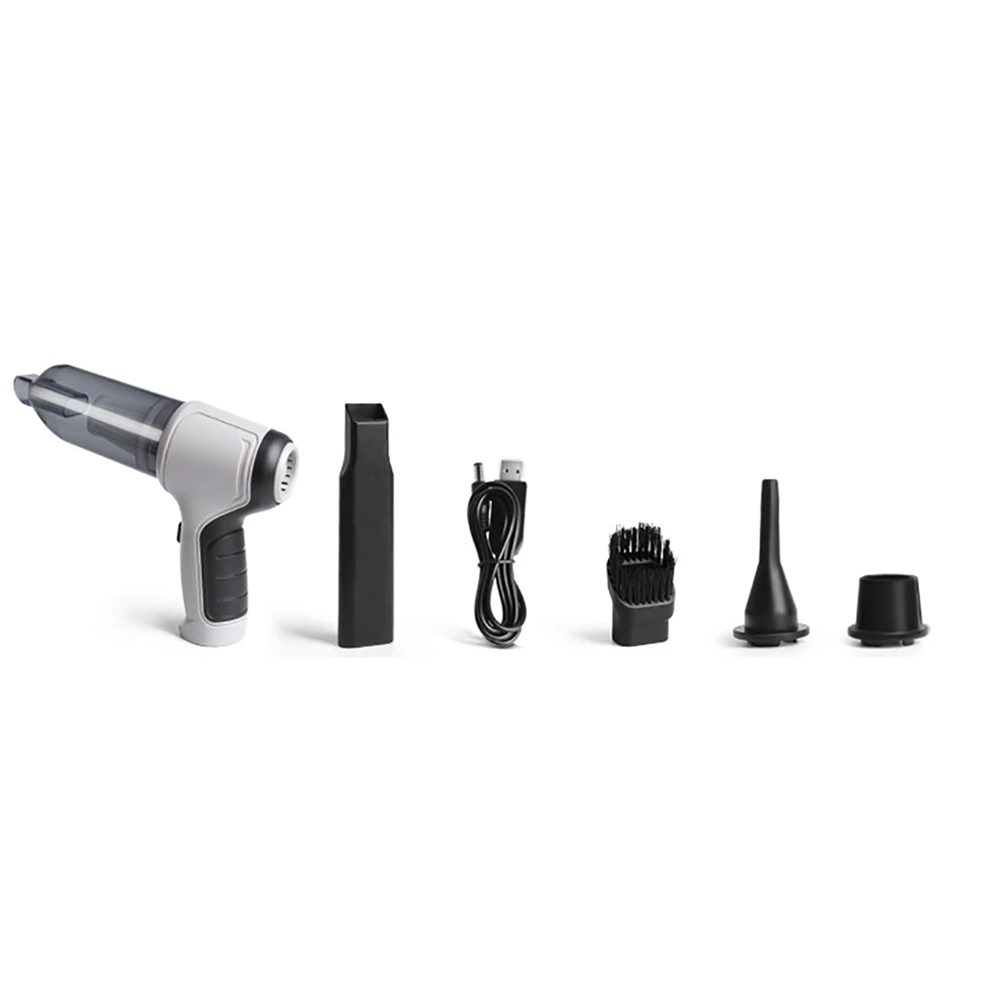 Купить 3 в 1, автомобильный пылесос с беспроводной зарядкой Дешево 3 в 1, автомобильный пылесос с беспроводной зарядкой