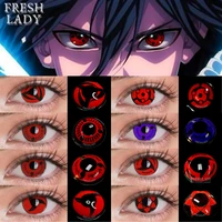FRESH LADY Official Cosplay Color Contact Lenses for Eyes Anime Colored Contact Lens Beauty 1Pair Yearly Use Color Pupils Lens