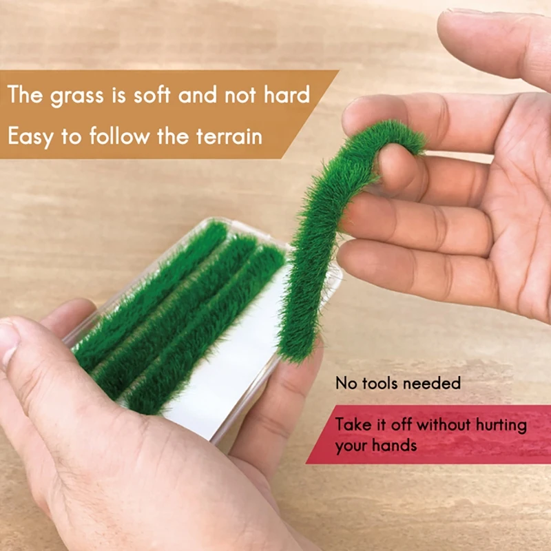 Длинная травяная куст 9 мм высокая миниатюрная модель живой изгороди песочный