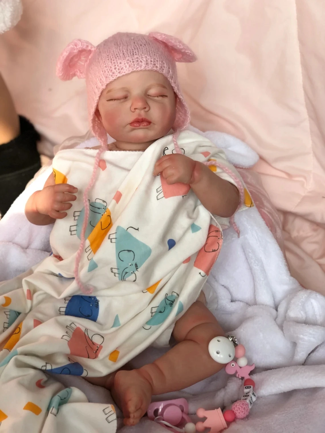 SANDIE 19 дюймов 49 см настоящая картина живопись готовая кукла реборн новорожденный