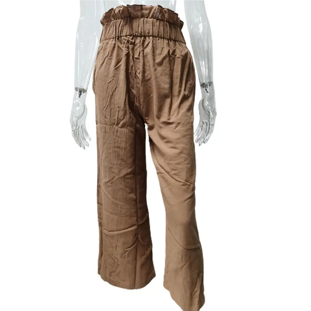 

Trendy Girls Elastic Waist Flowy Lounge Pajamas Wide Leg Pants Ultra-thin Keep Cool