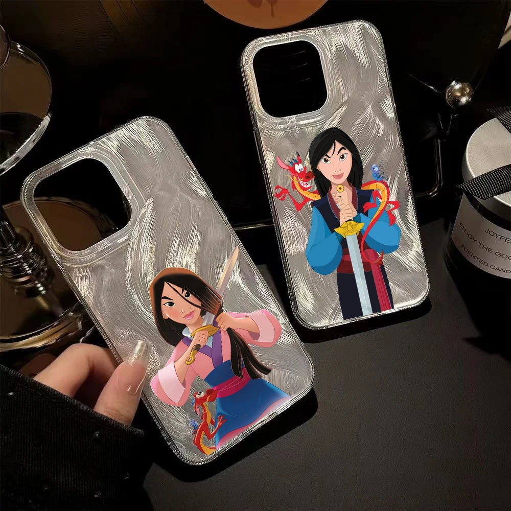 Чехол для телефона Disney Mulan Mushu Dragon Clear Feather Laser IPHONE 12 11 8 7 6 X XS XR SE PRO MAX PLUS