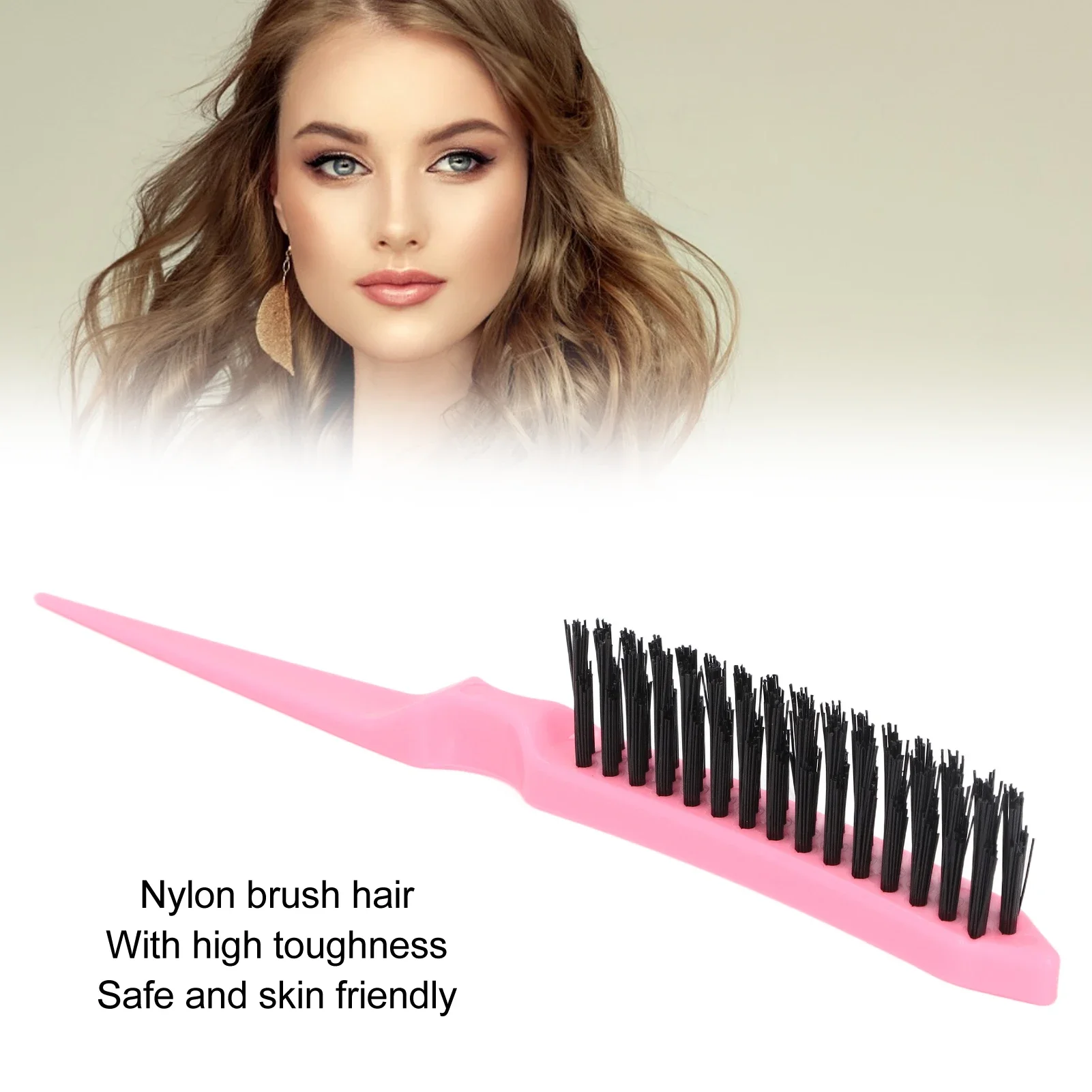 10 шт. щетка для крысиного хвоста расчески 3 ряда нейлоновая дразнятия волос