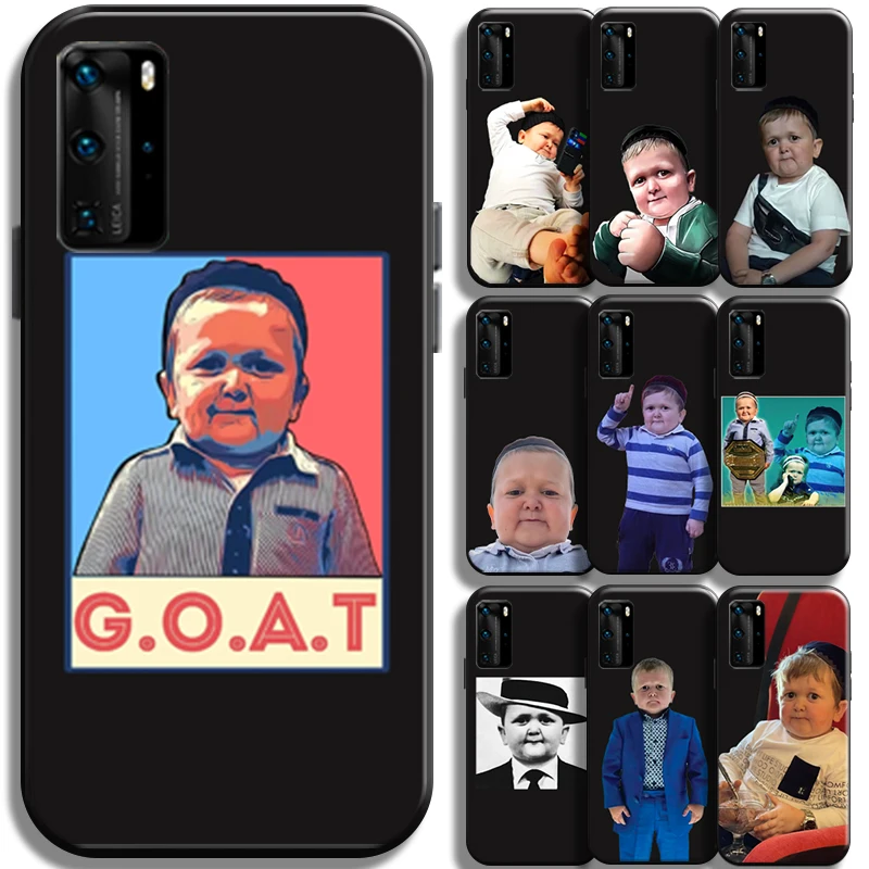 

Hasbulla Funny Cute Children Phone Case For Huawei P40 P40 Pro Lite 5G Shell Liquid Silicon Carcasa Shockproof TPU Black Cover