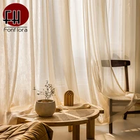 2022 new tulle curtains for living room luxury solid golden sheer curtains for bedroom decoration girl voile shine bling balcony