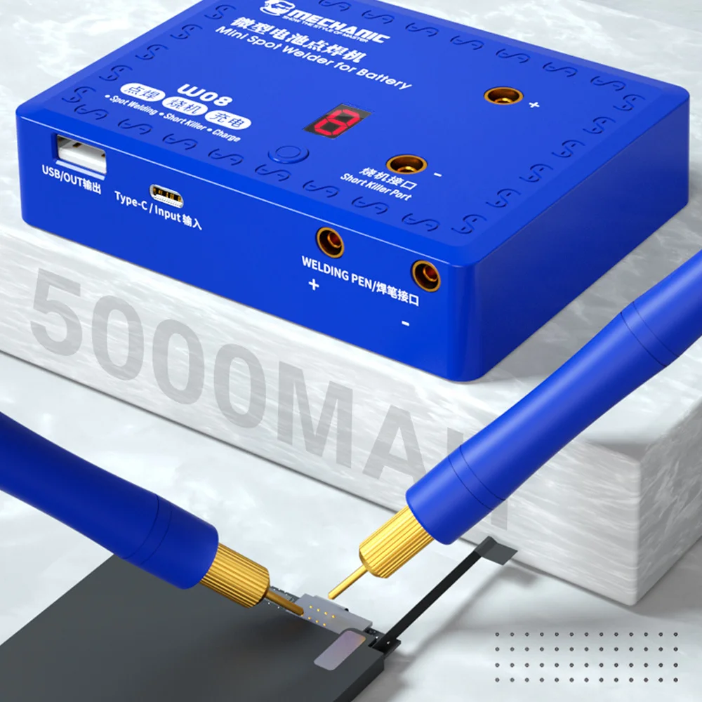 

Высокоточный мини-аппарат для точечной сварки MECHANIC W08, 8 передач, многофункциональное зарядное устройство/точечная Сварка/Обнаружение неисправности, сварочный аппарат 3-в-1