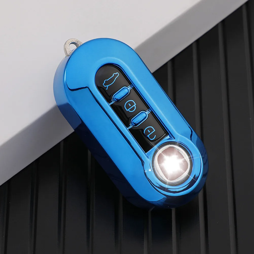 

3 Button Remote Key Fob Repair Cover Case Kit For Fiat Ducato Punto 500 Y0C8 Car Key Case Cover Shell Accessories
