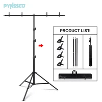 pynsseu t shape backdrop background stand photography photo studio frame support system kit for video chromakey green screen