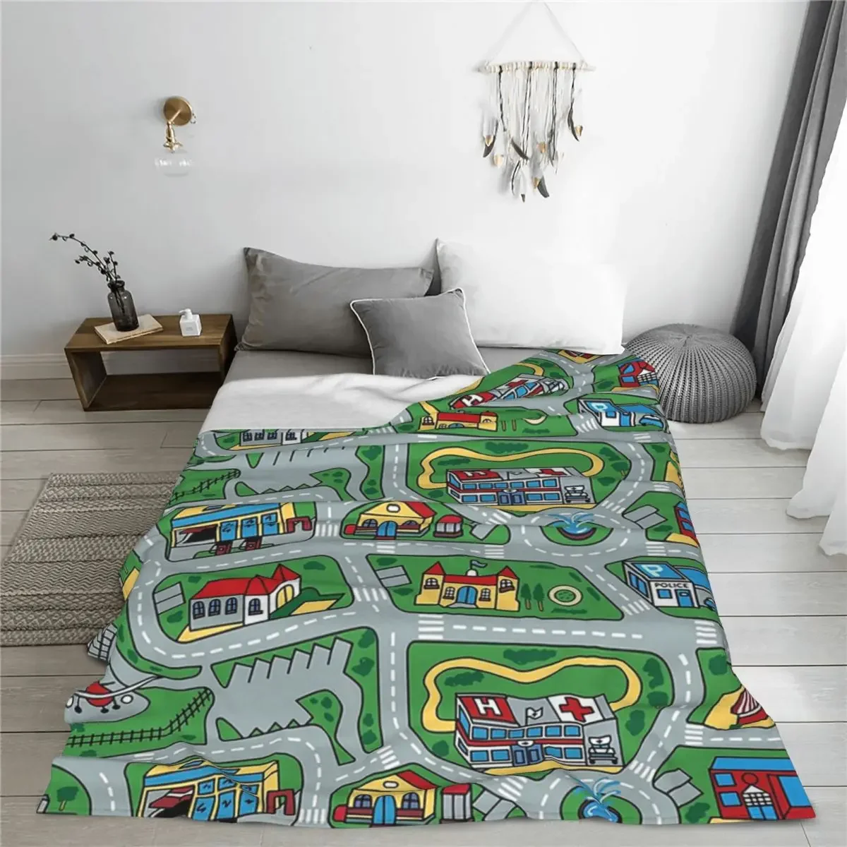 Автомобильный городской ковер дорожный 90-х годов Ностальгический Женский мягкий