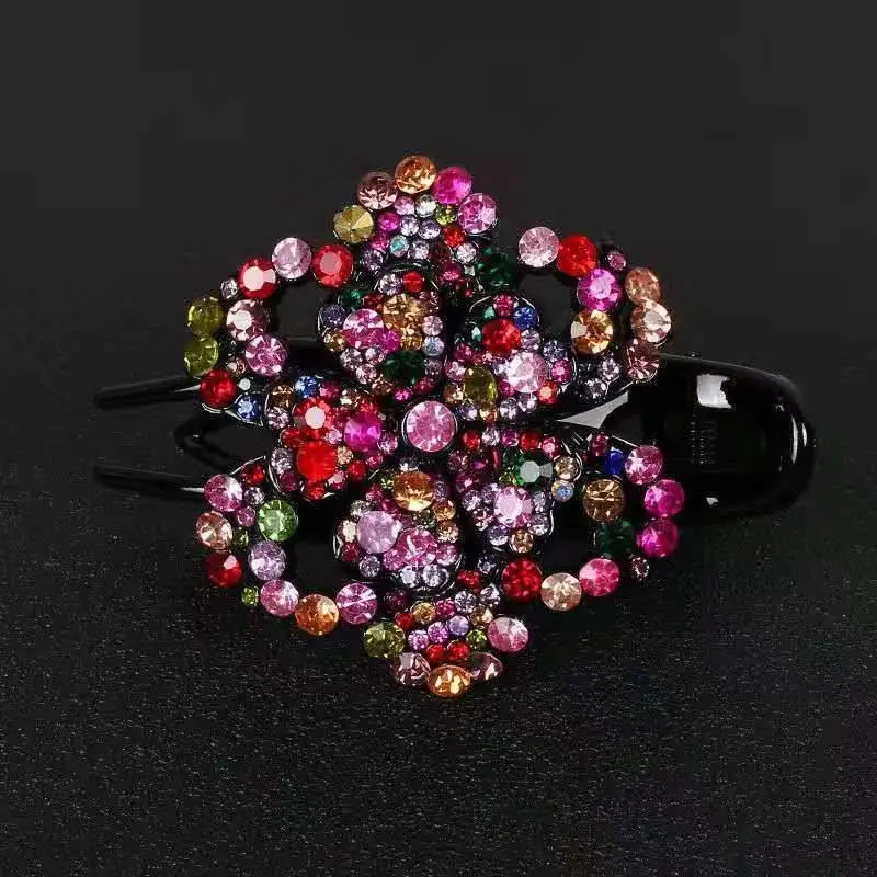

Crystal Hair Clips Bridal Hairpin Clip Large Women's Rhinestone Claw Clamp