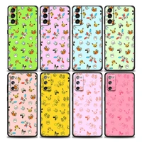 anime pokemon pikachu family phone case for samsung galaxy s7 s8 s9 s10e s21 s20 fe plus ultra 5g soft silicone case cover funda
