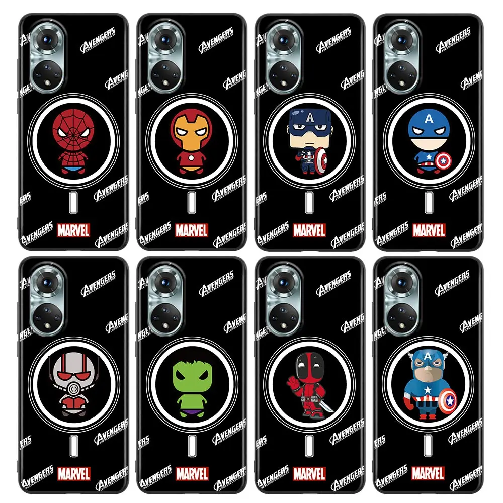 

Marvel Comics Logo Heros Funda Case for Honor 8X 9X X8 Play 9A 50 20 60 Magic4 Pro 30i Lite Nova 8i 8 9 SE 5G PRO Y60 Case Coque