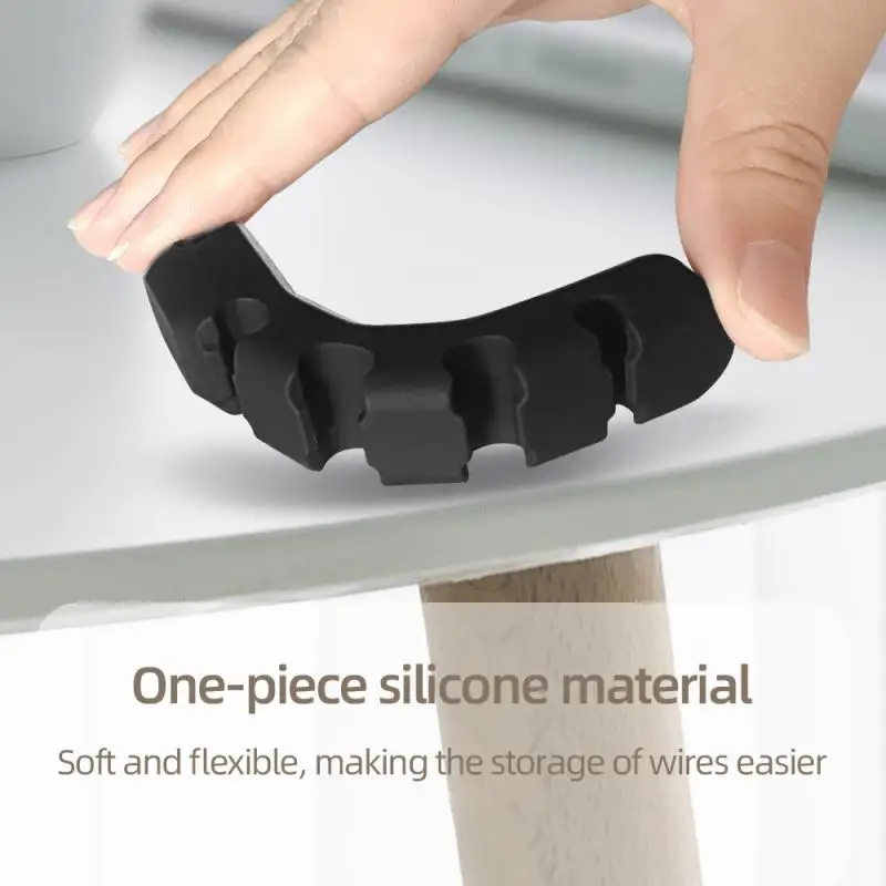 

Cable Organizer Silicone USB Cable Winder Desktop Tidy Management Clips Cable Holder For Mouse Headphone Wire Organizer