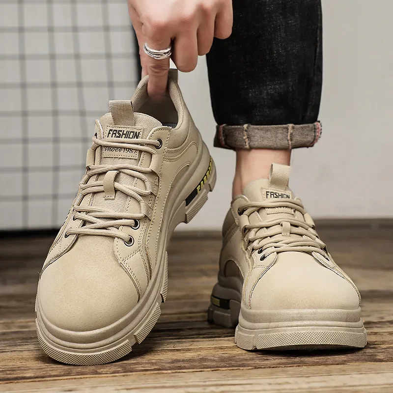 Мужская спортивная обувь повседневная на толстой подошве Износостойкие и