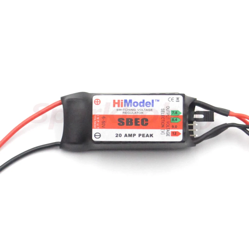 HiModel 20A BEC сервопитание 2-12S Lipo выходное напряжение 7 4 В/8 в/9 В/12 В для дистанционного