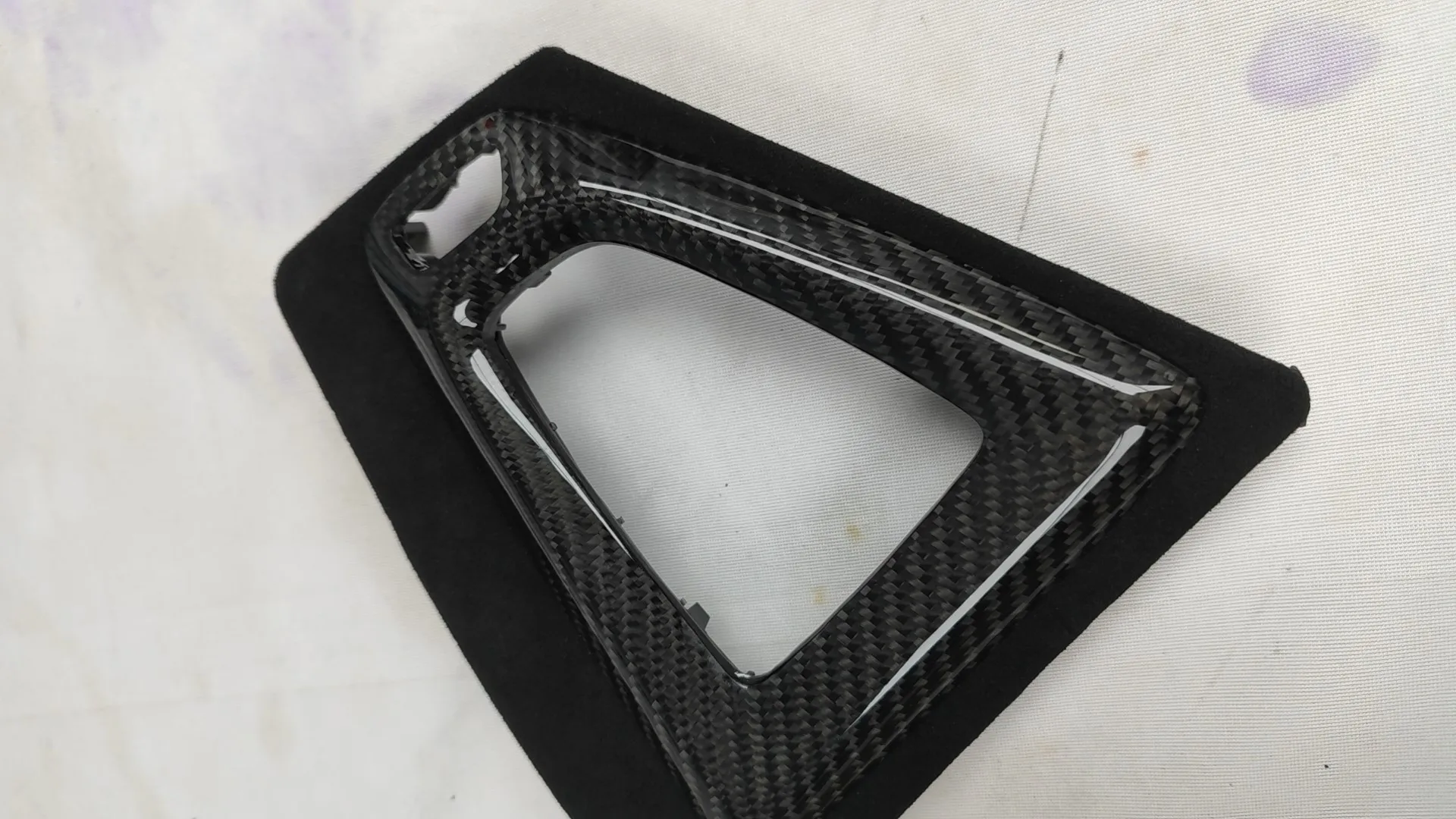 Стайлинг ABS + Настоящее углеродное волокно Алькантара шестеренка объемный Чехол