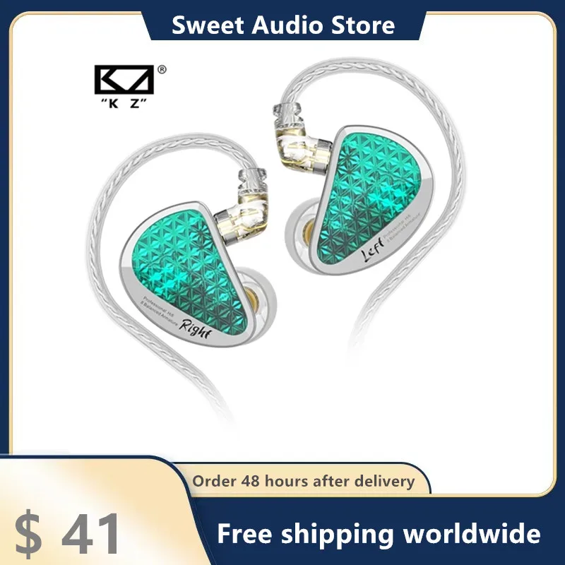

KZ AS16 Pro Earphones 16BA Balanced Armature Noise Cancelling Sport in ear Monitors Headset Phone Music Headphone Game Earbuds