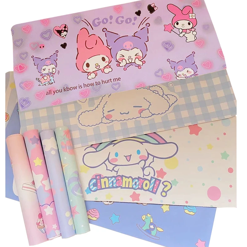 

Kawaii Anime Sanrio My Melody Kuromi Cinnamoroll Tea Coaster Stain Resistant Insulation Table Mat Office Photo Background Pad