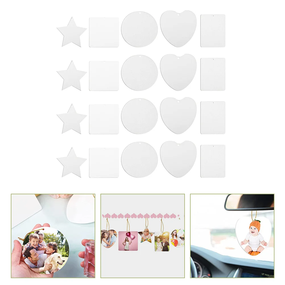 

40 Pcs Air Fresheners Home Sublimation White Bed Sheets Blank Scented Hanging Blanks Aromatherapy
