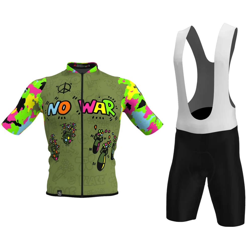 Slopline-traje de Ciclismo para hombre, Jersey de manga corta y pantalones cortos con pechera, Kit de equipo profesional transpirable para triatlón, Maillot de Ciclismo, 2022