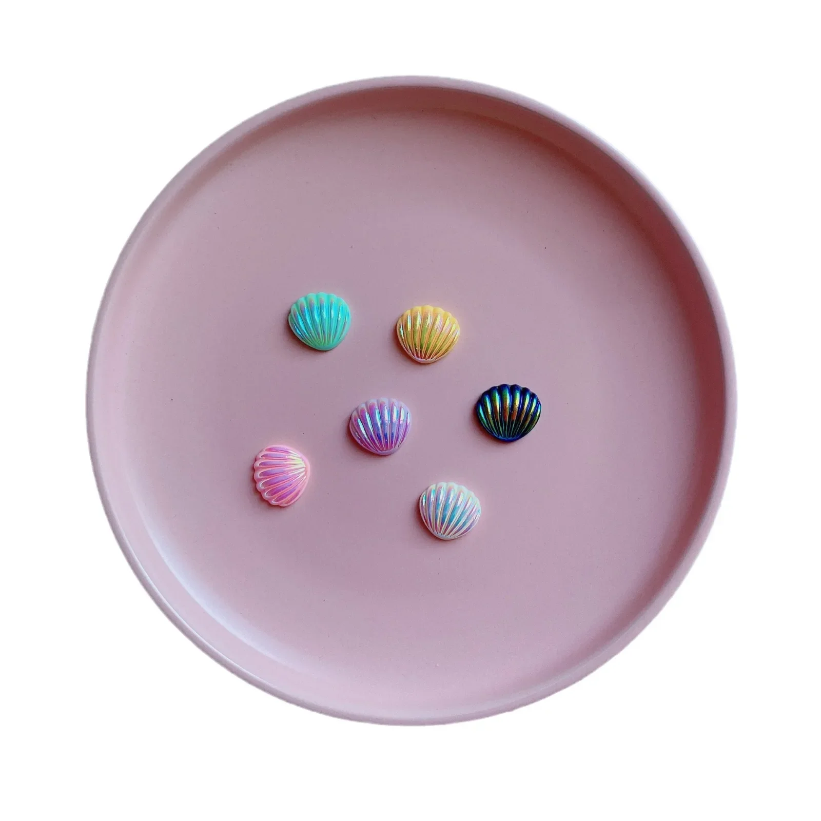 Кремовый клей сделай сам красочные ракушки аксессуары для волос материал чехол