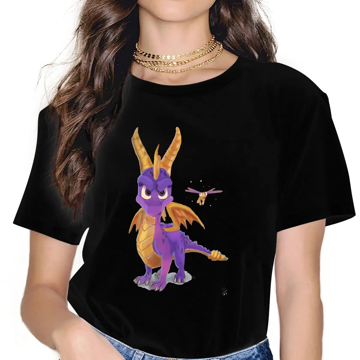 

Spyro the Dragon свободные женские футболки, унисекс, полиэстер